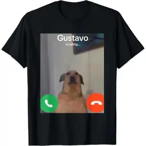 Cotton Gustavo The Dog Calling Funny Meme for Generation Z and Alpha Brainrot T-Shirt