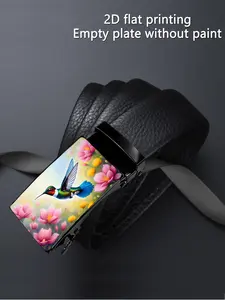 【2D】One piece, cheerful cat and music interaction design, business casual, automatic buckle men's belt, suitable as a gift for Father's Day and Valentine's Day