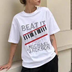Michael J Beat It Piano Keys T Shirt, King of Pop Music Tee, Michael Fan Gift MJ Fan Outfit Gift Ideas