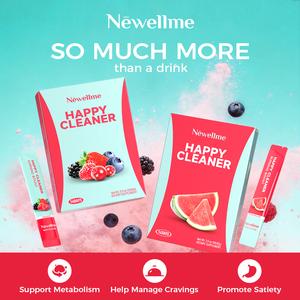 NEWELLME Happy Cleanse - Superfood Powder/Probiotics/Digestive Enzymes/Moringa - Supports gut health - Boosts immunity, Edible Healthcare