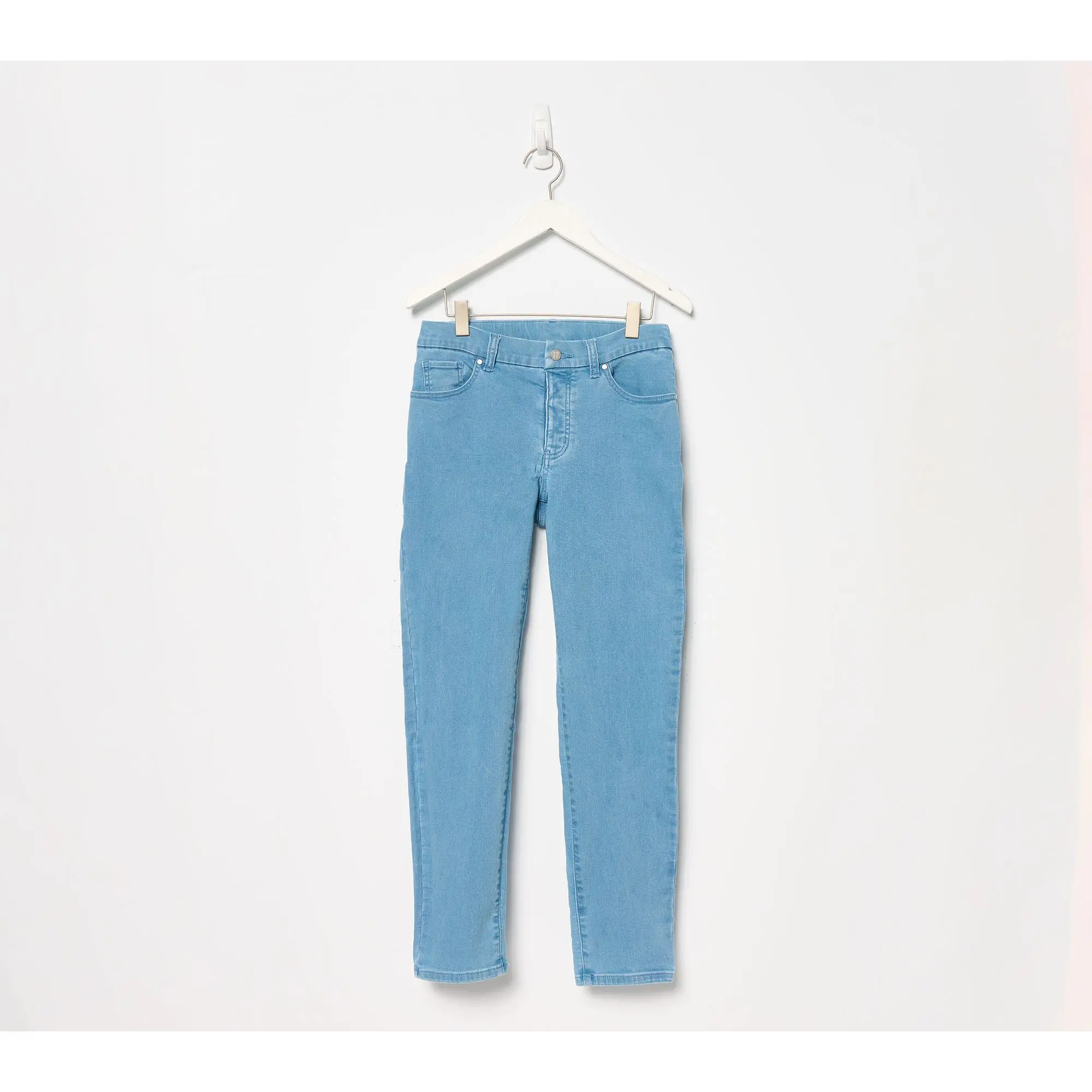 Women with Control Contour Curves Petite Indigo Wash Denim Pants