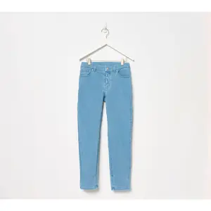 Women with Control Contour Curves Petite Indigo Wash Denim Pants