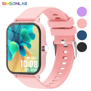 SIMSONLAB Kids' Smartwatch, Smartwatch with Calls, Lightweight Plastic Body, Comfortable Wear, Wireless Calling, Music Playback, Multiple Sports Modes, Customizable Face, Kids' Gift, Christmas Gift
