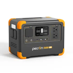 PECRON E500LFP Portable Power Station 600W 576Wh LifePo4 Battery