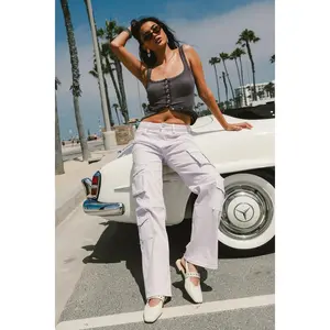 Lilac Cargo Wide Leg