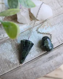 Pendulum Bird's Eye Rhyolite Pendulum by Designs by Imogen ~ Protection and Regeneration  ~