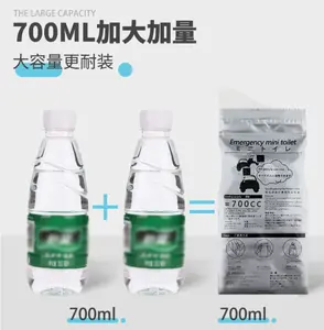 Disposable Unisex Vehicle Emergency Urine Bag, Outdoor Portable Toilet, Traffic Jam Savior