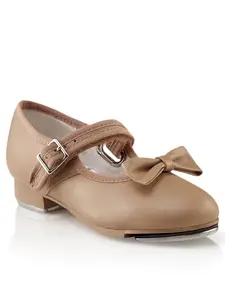 CAPEZIO -  3800 Children's Velcro Buckle Mary Jane Tap Shoe  CARAMEL