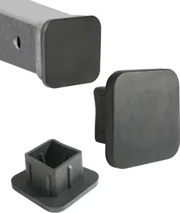 Hitch Cover, Accessories Trailer Hitch Covers,Tow Hitch Covers,2 Inch Receiver Hitch Cover,Rubber Heavy Duty Trailer Hitch Tube Cover Plug,Suitable for    ATV (Black)