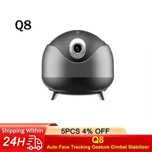 Q8 Auto Face Tracking Gesture Gimbal Stabilizer Phone Tablet Tracking Holder 360 Rotation Selfie For Vlog Live video streaming