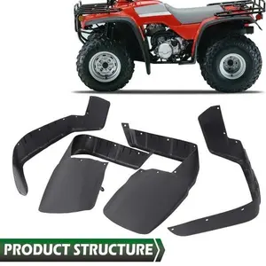 Fit For 1996-2000 Honda TRX300 TRX 300 FW Fender Flaps Mud Splash Guards 4pcs