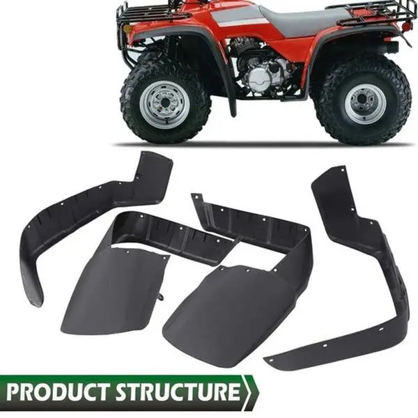 Fit For 1996-2000 Honda TRX300 TRX 300 FW Fender Flaps Mud Splash Guards 4pcs