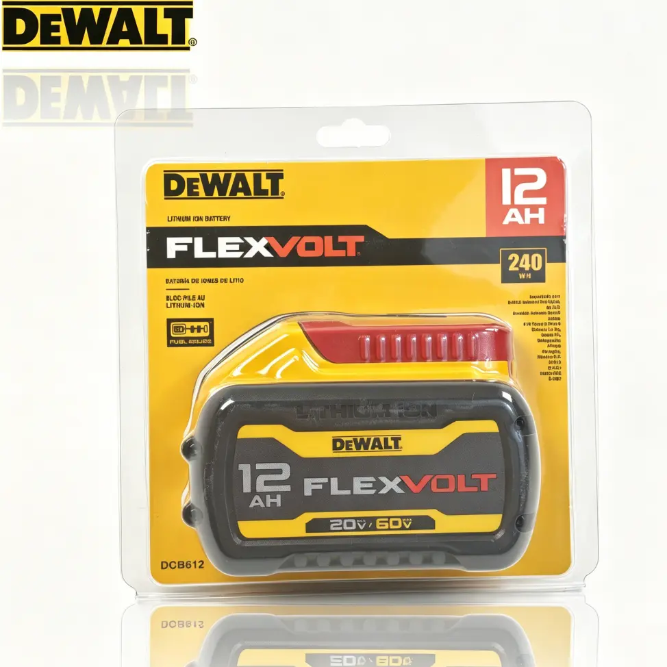 DEWALT DCB612 FLEXVOLT 20V/60V MAX Li-Ion Batteries - 12Ah (12000mAh) Cells, 3-LED Fuel Gauge, Built for Contractors, Powers Table Saws & Compactors, 90-Day Satisfaction Guarantee