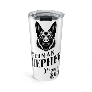 German Shepherd Tumbler 20oz | Dog Lover Gift, Personalized Travel Mug, Pet Memorial, Animal Lover Accessory, Unique Coffee Cup