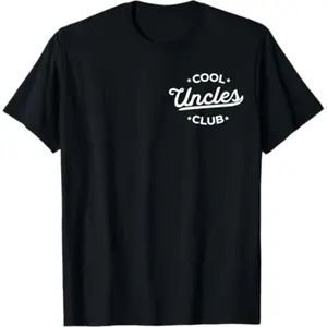 Cool Uncles Club Best Uncle Ever Funny Pocket Fathers Day T-Shirt Graphic Menswear