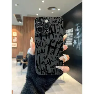 [2026 New]Slim Compatible With Iphone 16 Case - Joker Haha Design - Cool Case For Men - Superhero Villain Designer Cover - Slim And Flexible Gift For Birthday, Mother, Family, Friends, Boyfriend, Girlfriend