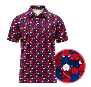 Funny Polo Shirt Golf 250th Anniversary Print Lightweight Retro Gift for Men Top