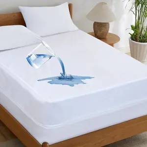 Cotton Passion Zippered Mattress Encasement - Waterproof Mattress Protector Queen Size Bed - Mattress Pad Cover Encasement Twin Full King