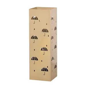 Metal Chic Umbrella Holder Multipurpose Free Standing Metal Umbrella Stand Rack Walking Sticks Holder Entryway Home Hotel Office Decor