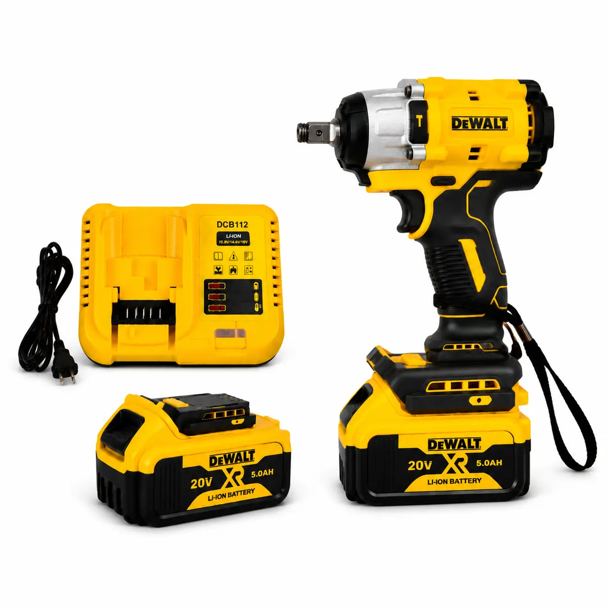DEWALT 1 set of frame builders and home decoration fans, DEWALT impact wrench kit, thin compact frame for deck construction, steel fixtures and farm gear maintenance portable DEWALT power unit, home renovation electric tools