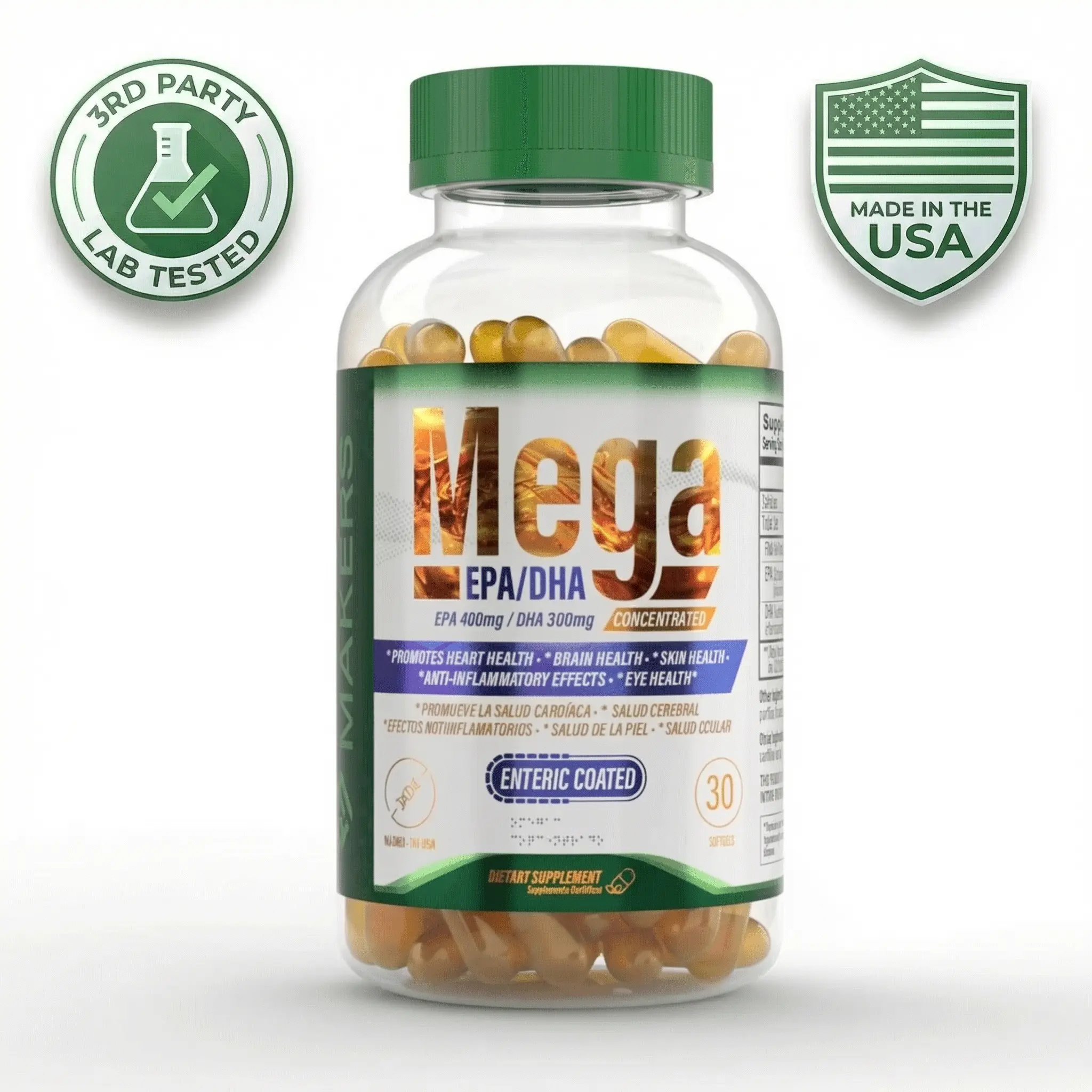 Mega-3 EPA & DHA – Daily Use supplement