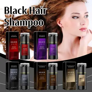 【100% NOVA】 Hair Dye Hair Care Shampoo Fast Black Dyeing Long-Lasting Easy To Color Natural Plant-Based Shampoo Suitable For Men & Women purple  hair  dye Haircare Ginseng Storage