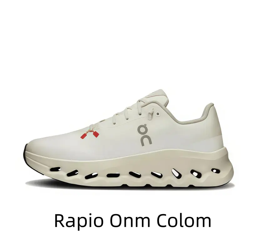 Perforated Mesh Training Sneakers, Off White Tone, Lightweight Shock Absorbing Midsole, Max Air Circulation Avoid Sweaty Feet, Designed For Male And Female Daily Workout Office Workers