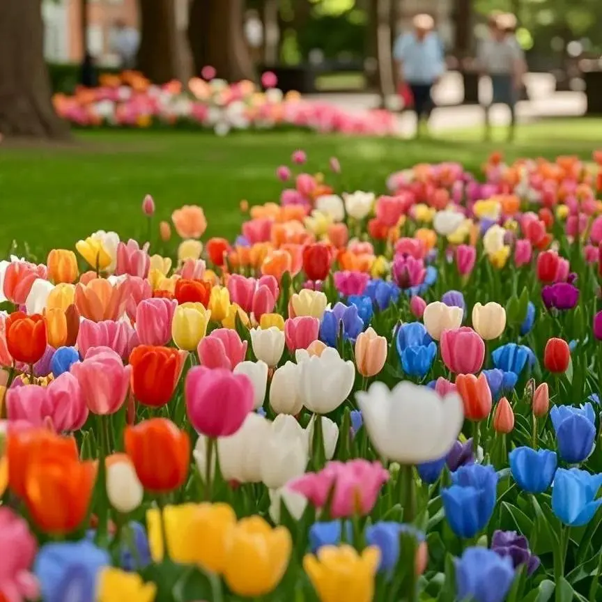 Mixed Color Tulip Seeds 200 Count – Vibrant, Long-Lasting Spring Flowers, Perfect for Landscaping, Garden Beds & Seasonal Displays