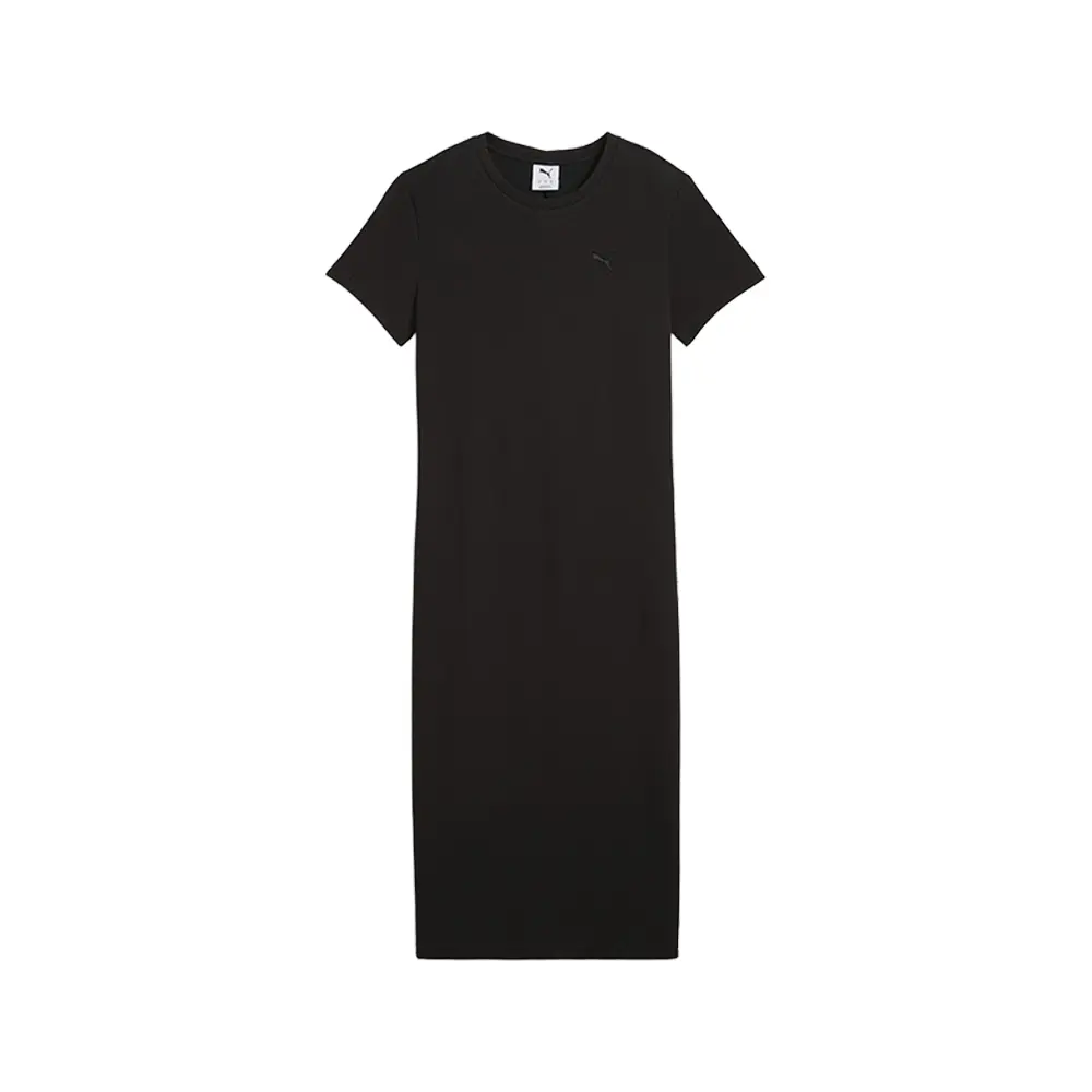 PUMA Womens Her Short Sleeve Dress Casual Casual - Black