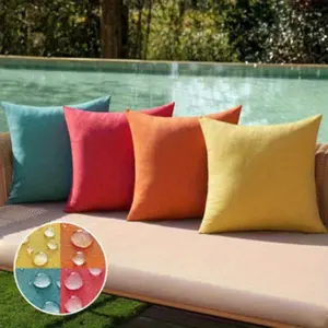 4pcs Linen Print Pillow Covers, Home Decor Living Room Sofa Cushion Cases, 45x45cm, Set of 4 Pieces, No Inner Core Included