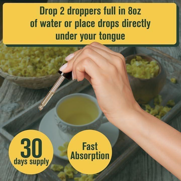 BetterLungs Mullein Leaf & Chlorophyll Extract Drops For Lung Detox Healthcare Supplement Fitness Edible