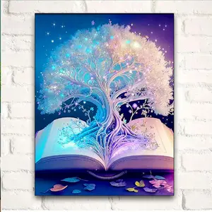 Tree of Life Diamond Painting DIY Kit for Adult Beginners | Beginner's Full-Diamond Gemstone Art Mosaic Kit | 5D Full-Diamond Square Diamond Art Kit | 30x40cm Diamond Painting | Home Wall Decor Gift