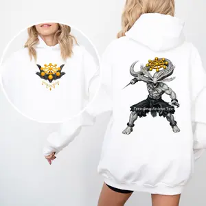 Mahoraga Jujutsu Kaisen SS3 2 Sided Hoodie, T-Shirt & Sweatshirt, Mahoraga JJK Hoodie, Jujutsu Kaisen Gift, Gift For Fan Anime, For Men, For Women