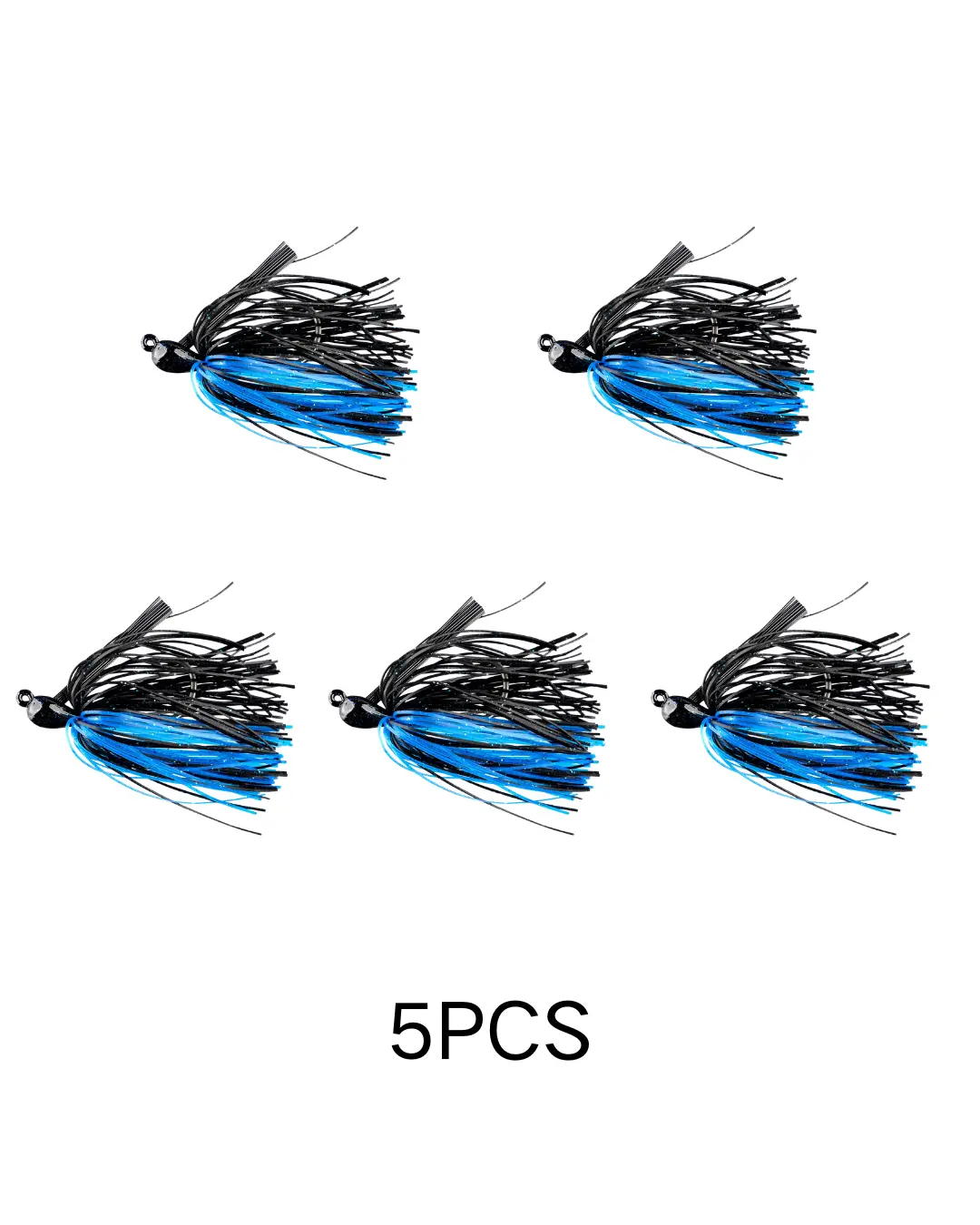 (3PCS / 5PCS) TEAM ARK Randall Tharp Signature Flipping Jig, Sparkie Style Bass Fishing Lure with O'Shaughnessy Bend and Super Slick Coating Hook, Fishing Lures