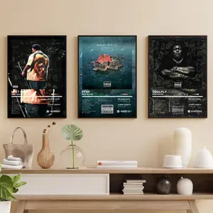 Rod Wave Album Cover Poster Bundle Set of 3, Rapper Posters, Hip Hop Poster, Album Cover Print Wall Art, Music Posters