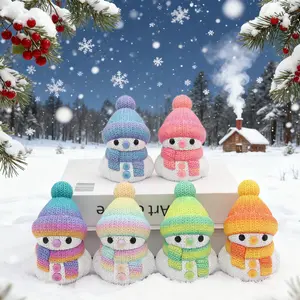 3D Printed Snowman Figurine Set, Festive Winter Decorations, Christmas Holiday Special Gift, Fun Design, Small Cute Ornaments