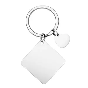 OIDEA Personalized Stainless Steel Calendar Keychain - Engraved ID Tag Heart Pendant, Customizable, Engraved Matching, Heart-Shaped, Name, Personalized Message Keychains, Customizable Keychains