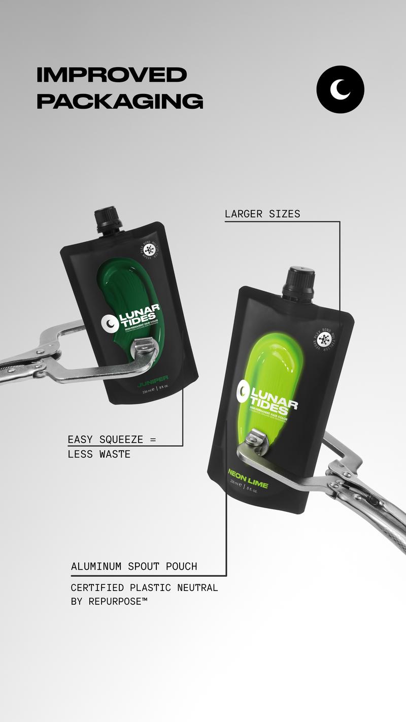 Lunar Tides Hair Color - Eclipse Black Highly Pigmented Semi-Permanent Hair Dye