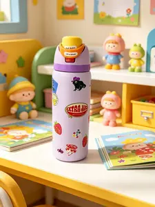 Owala 20oz Lavender Stainless Steel Water Bottle - Leak-Proof, Lightweight, Washable, Reusable, Portable Travel Drinkware for School, Daily Use