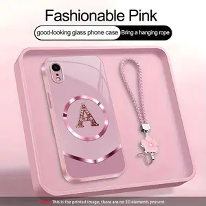 Suitable for [iPhone Xr] high-end MagSafe phone case🥰，and comes with a complimentary four-leaf clover lanyard—choose from all 26 letters.YM99