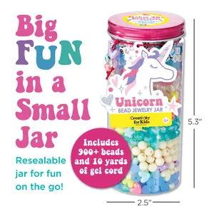 Bead Jewelry Jar Unicorn - #6476000