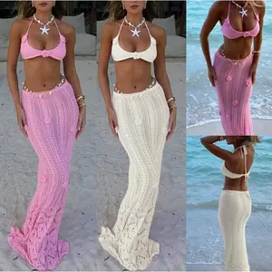 Women's 2-piece Sexy Knitted Camisole Skirt Set