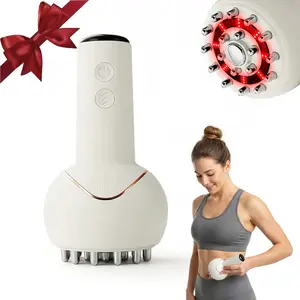 Professional Handheld Massager For Muscle And Lymphatic Care With Warm And Vibration Functions. Suitable For Full Body Use (Neck, Back, Arms, Abdomen And Legs). Portable, Great Gift.