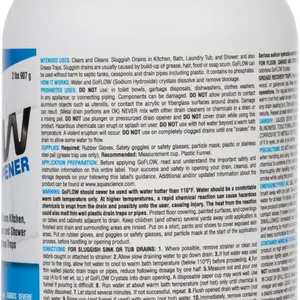 GoFlow Drain Cleaner - Odorless Non-Acid Crystal Granules - Clear Stinky Drains - Pipe Opener - 2lb | Made In USA