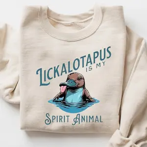 Lickalopus Is My Spirit Animal T-Shirt  Funny Animal Shirt  Spirit Animal Tee  Duck Meme Shirt  Lickalotapus Shirt