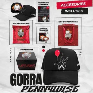 CapsFans Custom Clown Balloon Logo Premium Suede Adjustable Fit Snapback Limited Edition Silk Interior Keychain Silk Bag Box