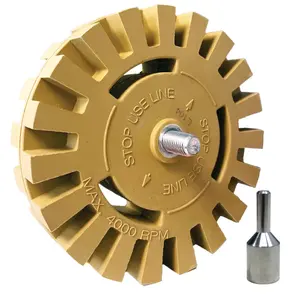 4 Inch Decal Remover Eraser Wheel with Adapter