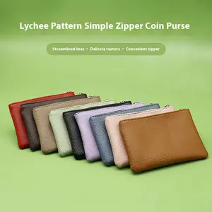 Simple Style Zipper Coin Purse ID Holder Mini Wallet for Women Multiple Colors Available Convenient Carry Small Wallet for Ladies Stylish Wallet