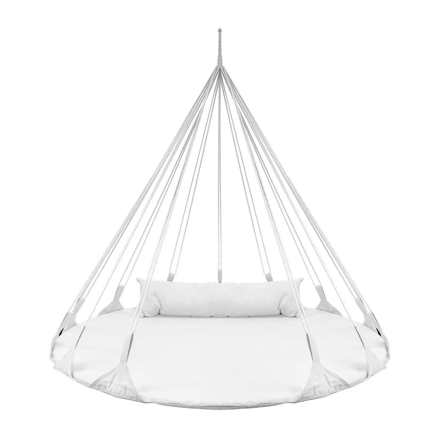 Sorbus Double Hammock Hanging Swing Nest - White Sorbus Double Hammock Hanging Swing Nest - White