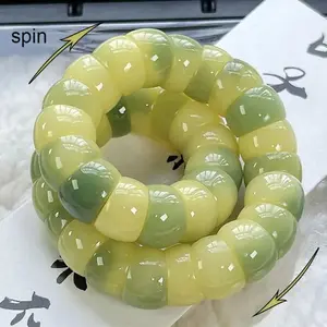 Natural Bodhi Seed Fidget Bracelet for Adults, BeadBreath Stretch Beaded Fidgets, Sports Wristband for Anxiety Relief & Sensory Healing